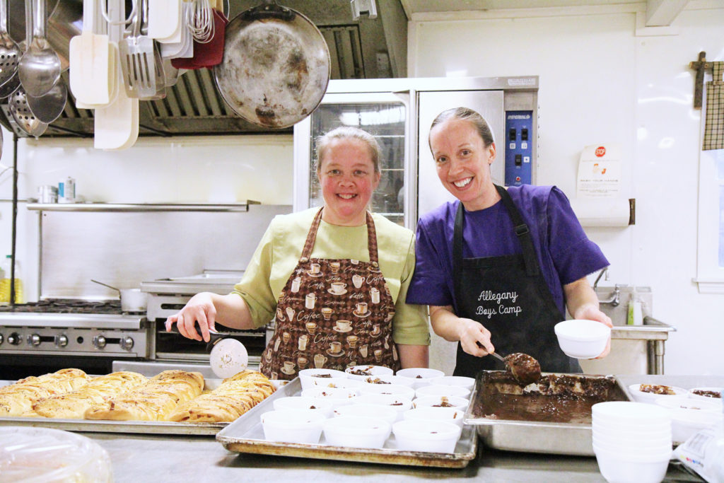 stromboli, volunteer cooks